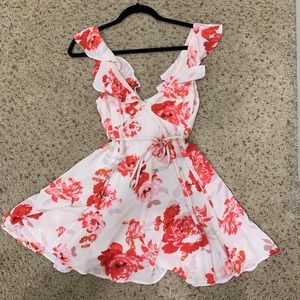 White floral summer dress NWT